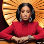 Home 23 카디 비 사건사고 - A sophisticated portrait of Cardi B in 2024, showcasing her evolved public image with elegant and st...